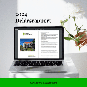 Bild på en dator där man kan läsa delårsrapporterna